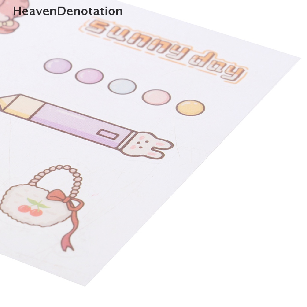[HeavenDenotation] 20lembar Stiker Motif Kartun Hewan Dekorasi Alat Tulis Hadiah Anak HDV