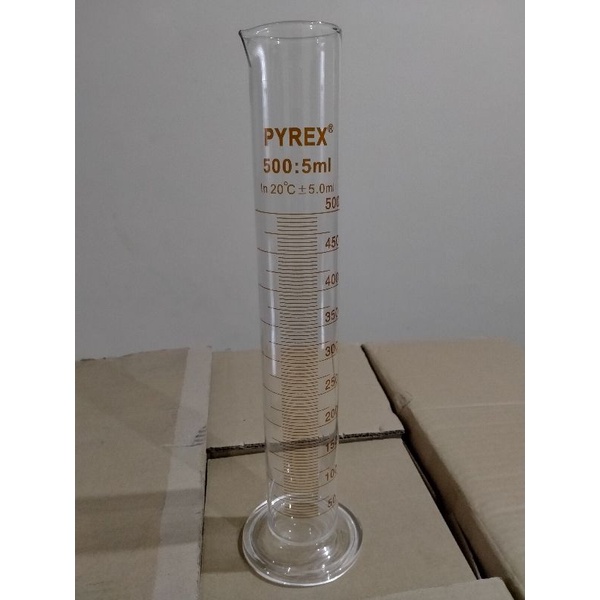 Gelas ukur/measuring sylinder 500ml pyrex