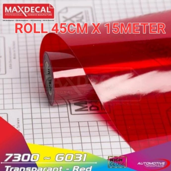 

ROL Sticker Maxdecal 7300 Transparent Transparan high Gloss ROLL
