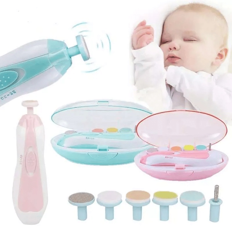 ANG SET BABY NAIL TRIMMER AUTOMATIC GUNTING KUKU BAYI ELEKTRIK 6IN1 / PEMOTONG KUKU BAYI