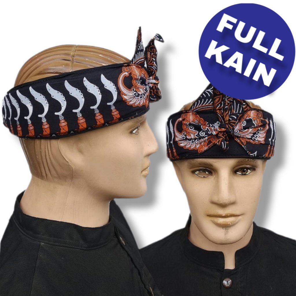 iket Makutawangsa FULL KAIN praktis permanen - iket sunda - bendo - udeng - totopong - blangkon iket