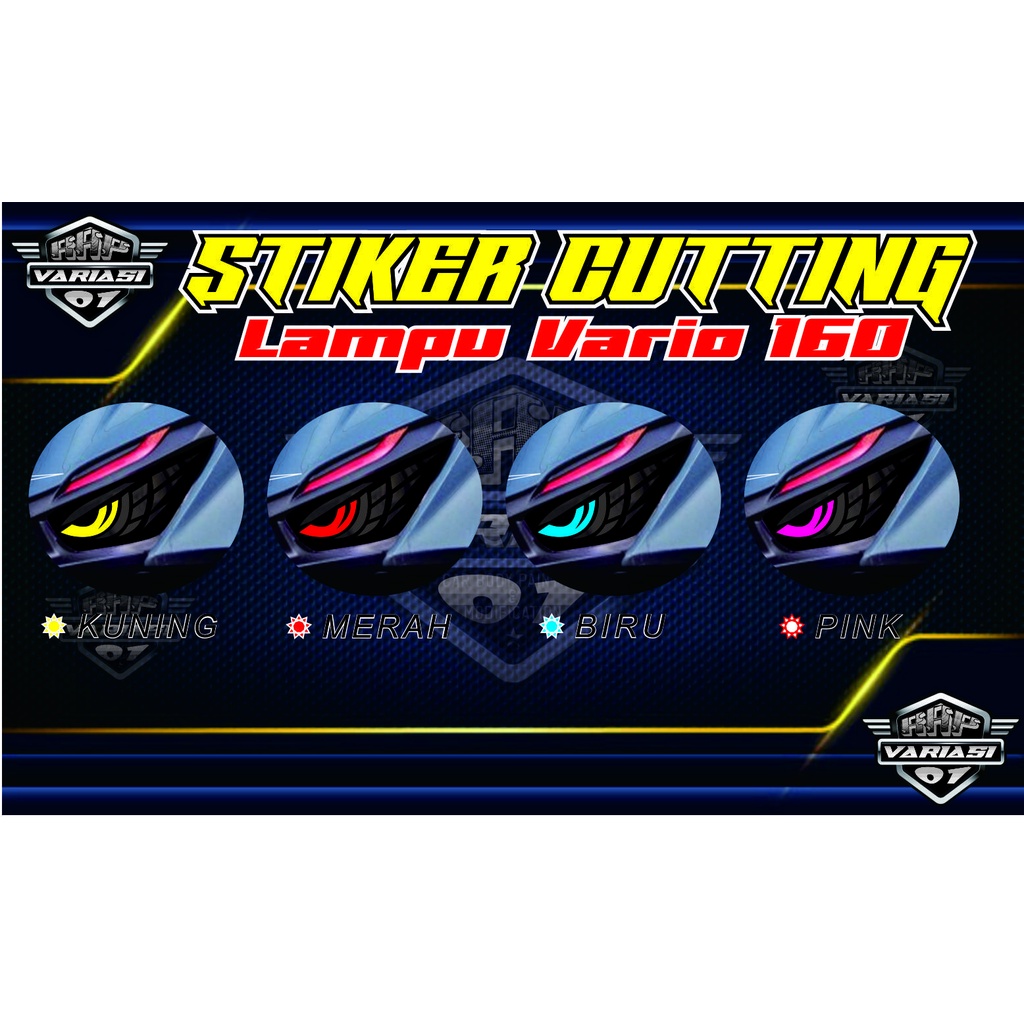 STIKER LAMPU DEPAN VARIO 160, STIKER LAMPU VARIO 160