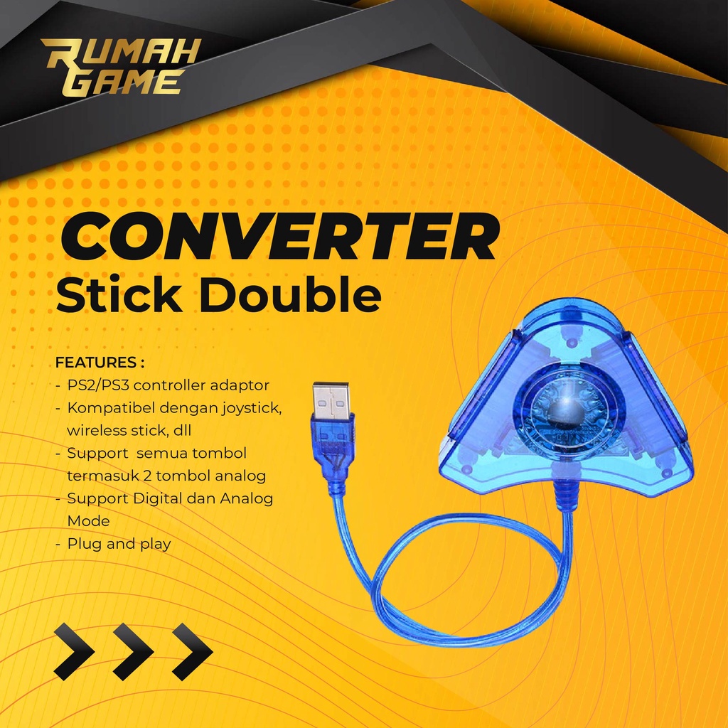 Converter Stick Ps2 Biru / Kabel Konverter Stick Ps 2 Pc Laptop Konverter