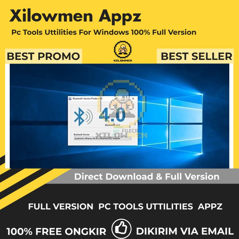 [Full Version] Bluetooth Version finder Pro PC Tools Software Utilities Lifetime Win OS - Alat untuk menemukan versi Bluetooth perangkat