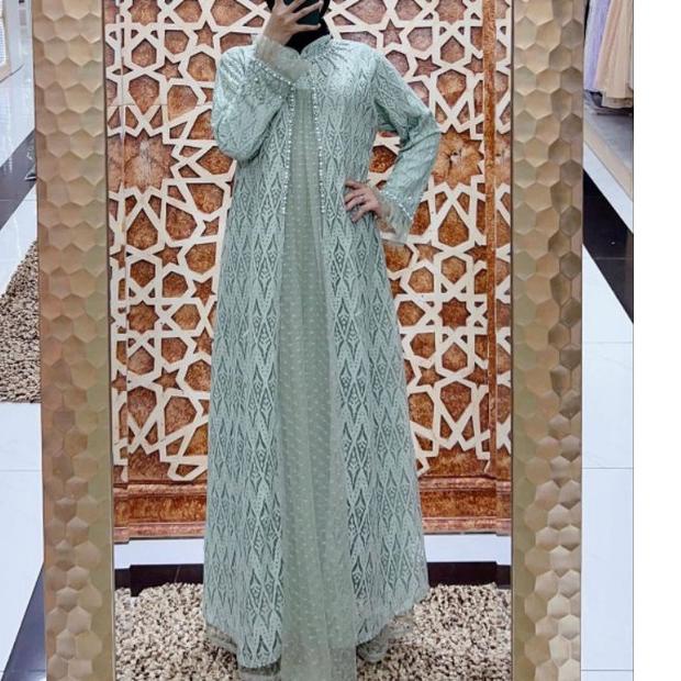 Terlaku Gamis Ozias Brokat Jinha ★pgf❀