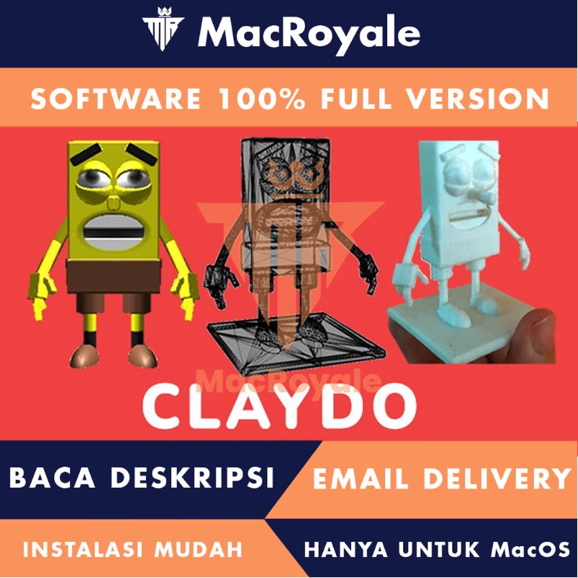 [MacOS] Claydo Easy 3D Modelling Full Version Lifetime Full Garansi