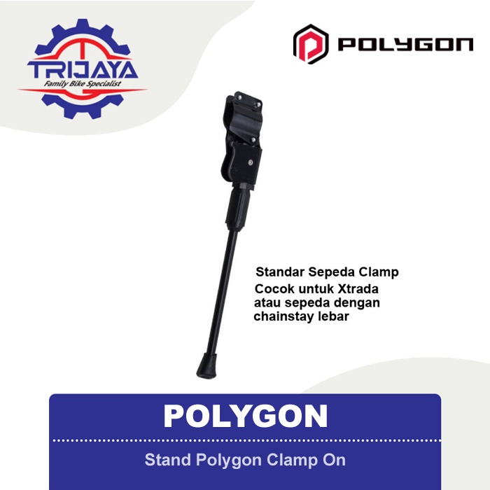 Polygon Kickstand Standar Sepeda 27.5" Clamp Model Jepit