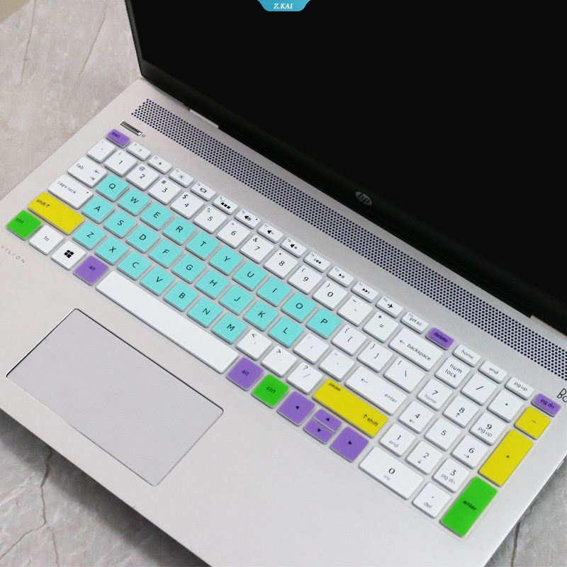 Cover Keyboard Silikon Inggris Cocok Untuk HP 15.6 inch Silikon 15.6 inch Untuk HP Pavilion Series 15-cc707tx 15s-e 15-bw 15g-BS 15g-BS-Bx 15g-bnBf-Cn Film Pelindung Anti Air