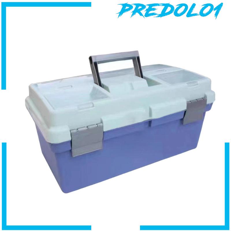 [Predolo1] Kotak Penyimpanan Portabel Organizer Toolbox 16inch Kapasitas Besar Untuk Kantor Rumah