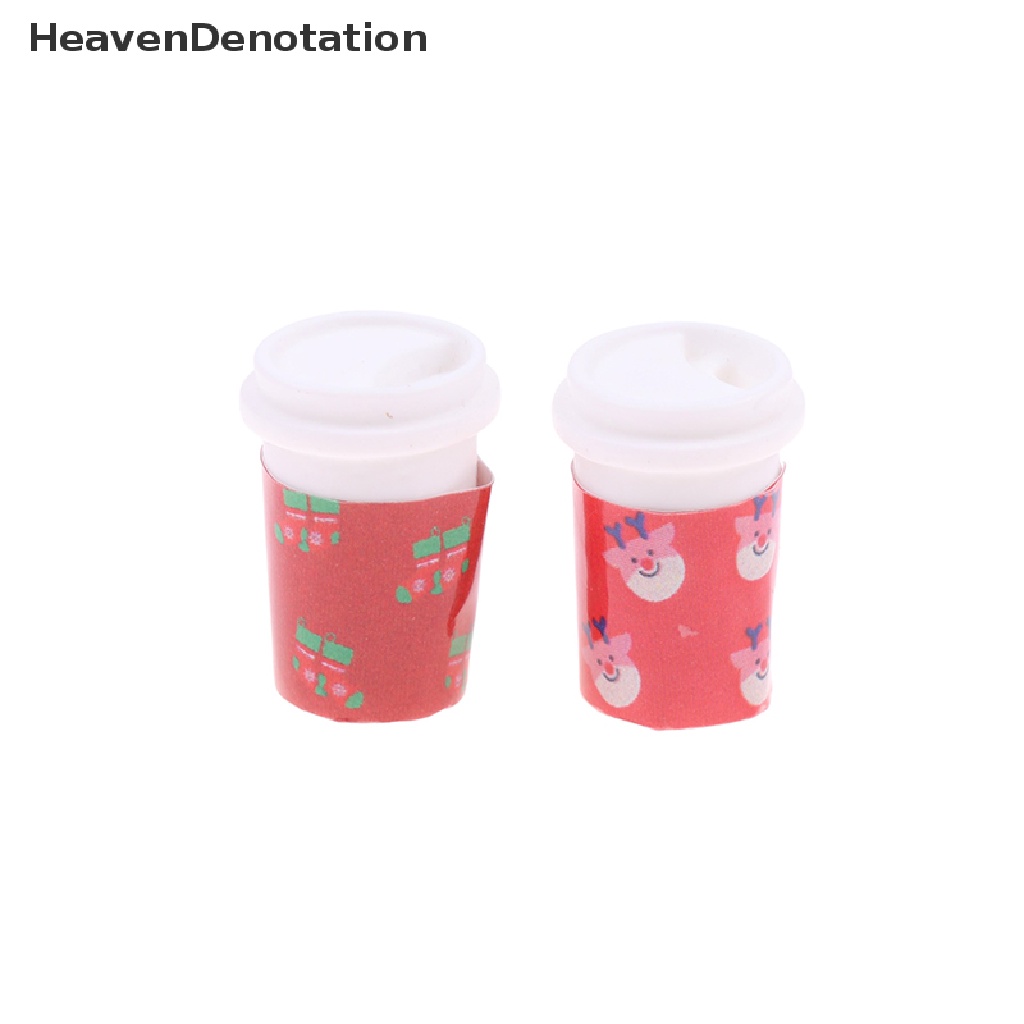 [HeavenDenotation] 10pcs Multicolor Cangkir Kopi Aksesoris Dapur Mini Untuk Rumah Boneka Miniatur HDV