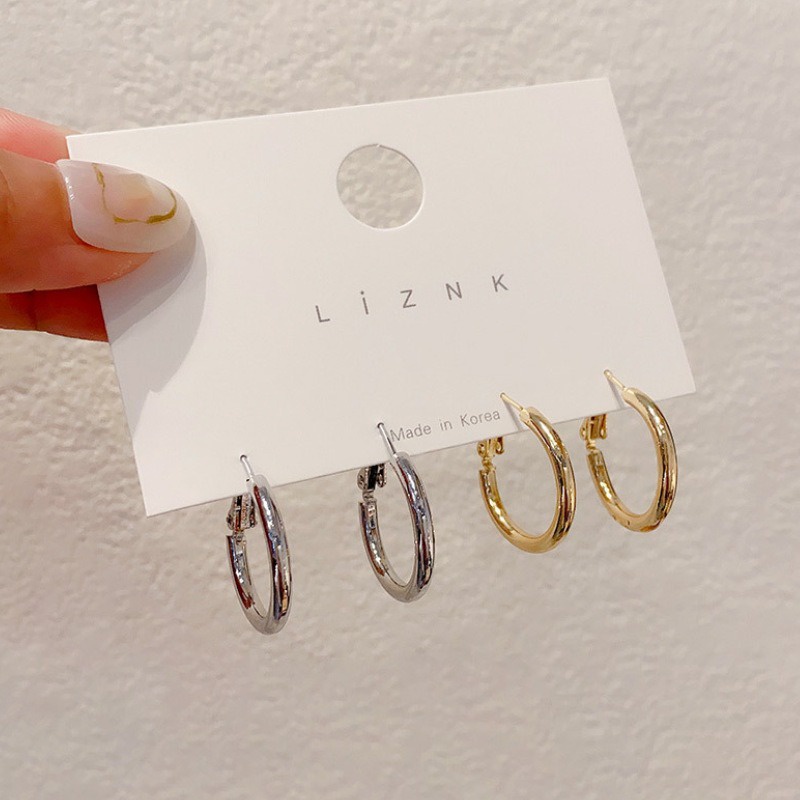 HBS 169 Anting Hijab Wanita Tusuk Mutiara Kristal Women Earrings Korea Aksesoris Fashion