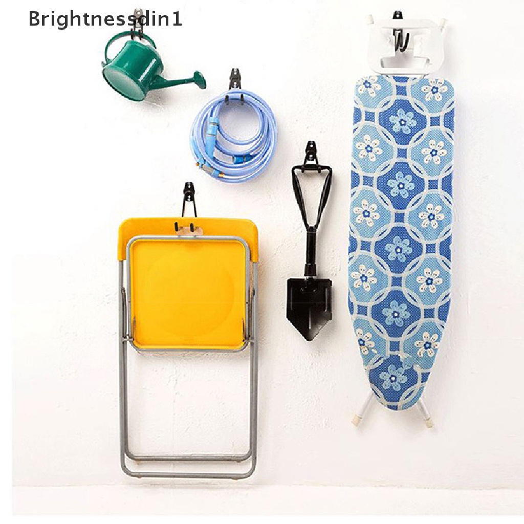 [Brightnessdin1] Heavy Duty Metal Hook Garasi Organizer Tempel Dinding Sepeda Butik Anti slip