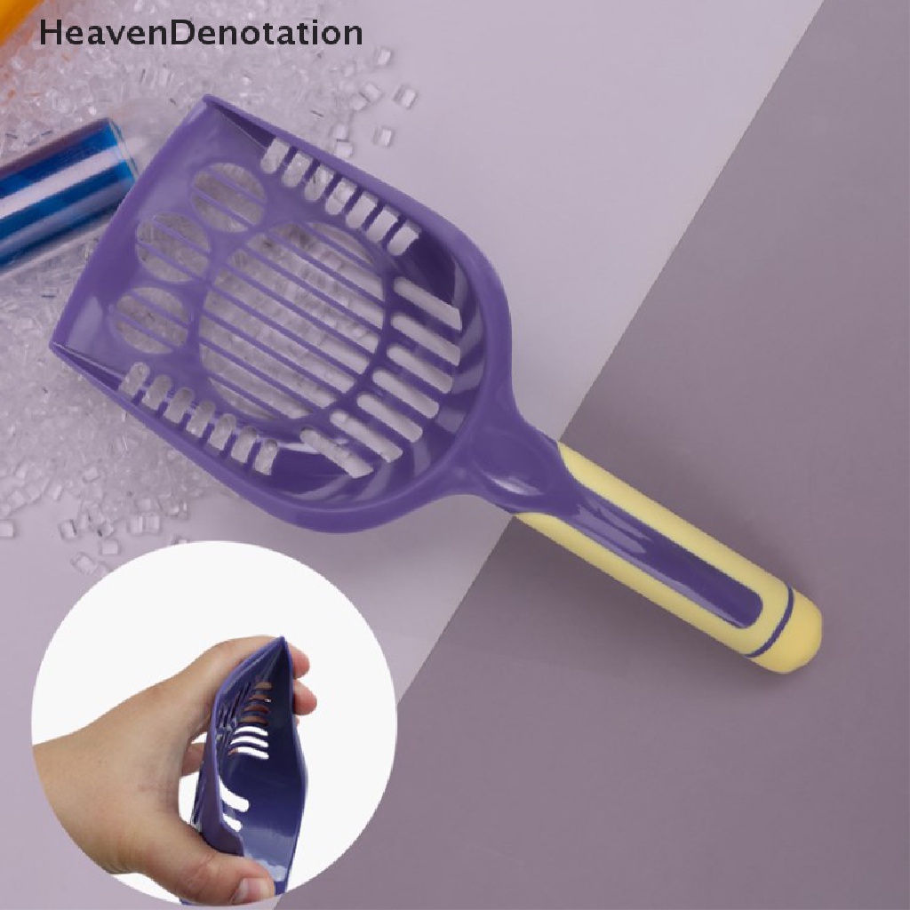 [HeavenDenotation] Sekop Kotoran Kucing Mode Permen Warna Pets Litter Scoopers Alat Pembersih Hewan Peliharaan Sendok Plastik Cats Stool Scooper Perlengkapan Kebersihan HDV