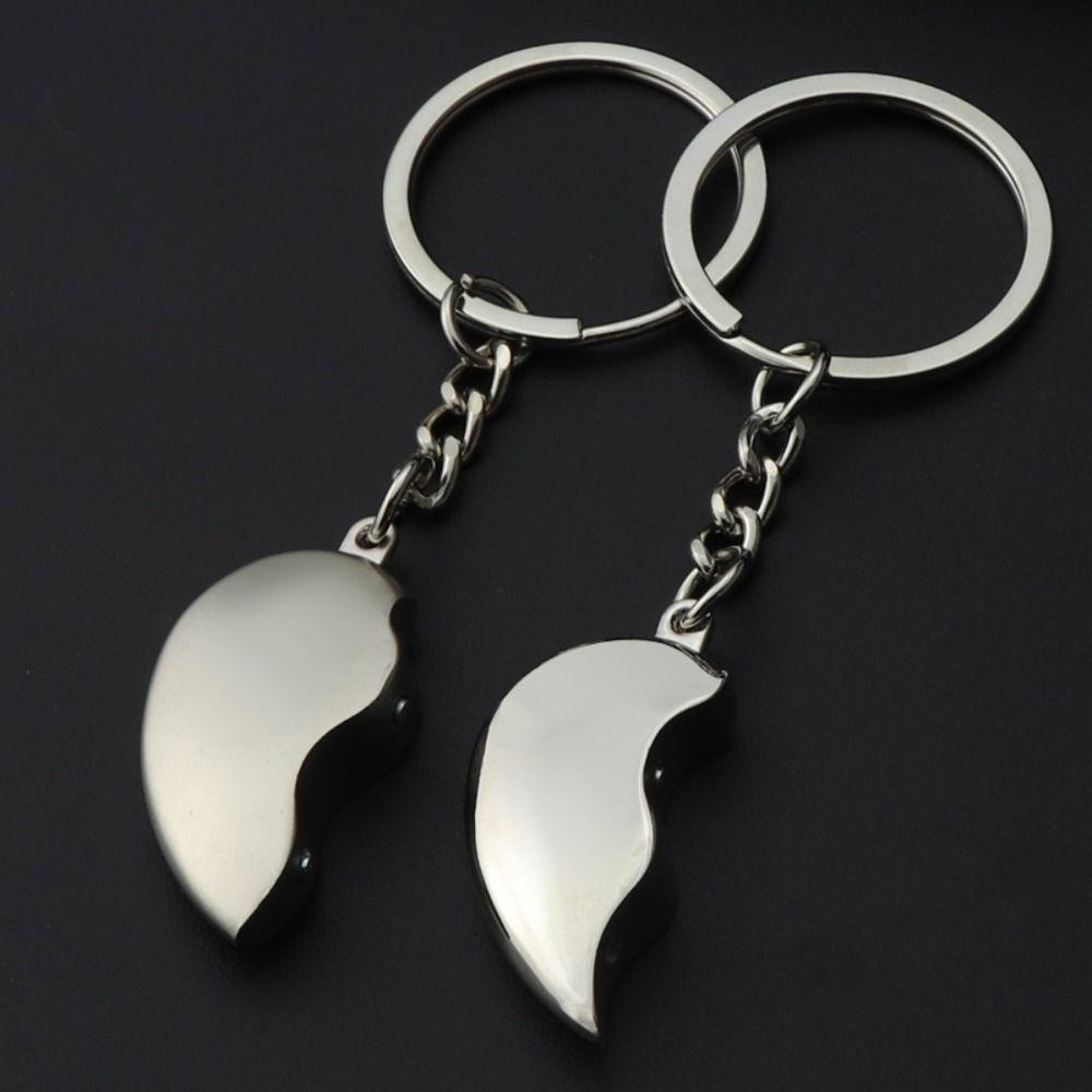 [Elegan] Gantungan Kunci Couple 1pasang Kualitas Tinggi Pecinta Perhiasan Souvenir Dekorasi Love Key Chain