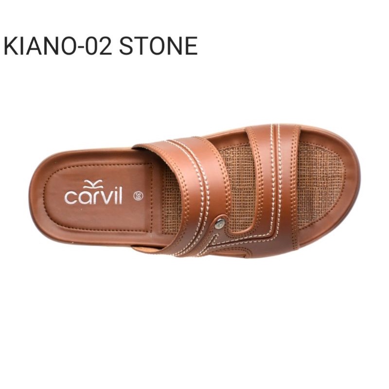 Carvil KIANO-02 | Sandal Casual Pria Original Carvil Empuk Tidak Licin Keren Trendy Nyaman di Kaki