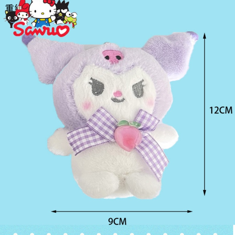 Sanrio Mainan Mewah Imut Kuromi Plushie Sanrio Hello kitty Melody Cinnamoroll Aksesoris Home Decor Boneka Boneka PP Katun