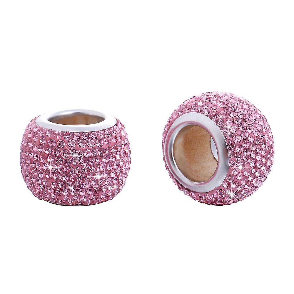 POPULAR 2pcs Bando Mobil Kerah Dekorasi Aksesoris Interior Mobil Berlian Imitasi Diamond