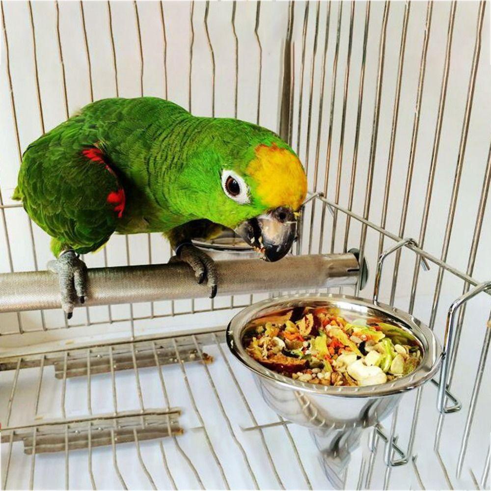 [Elegan] Mangkok Kandang Burung Beo 1PC Heavy Duty Dengan Penjepit Removable Hanging Nuri Food Bowl