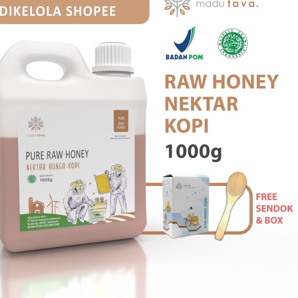 

◌ Asli Murni 1kg Tava Grade A Nektar Kopi 100% Alami Pure Natural Raw Honey ♨