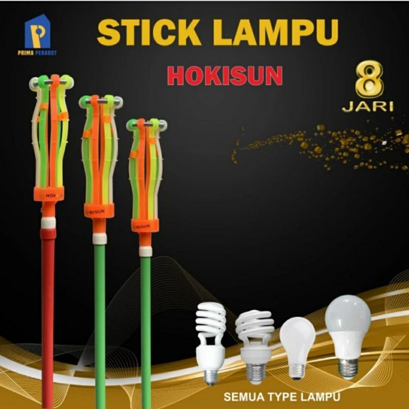 stik lampu tongkat pemasang lampu stick lampu gala lampu