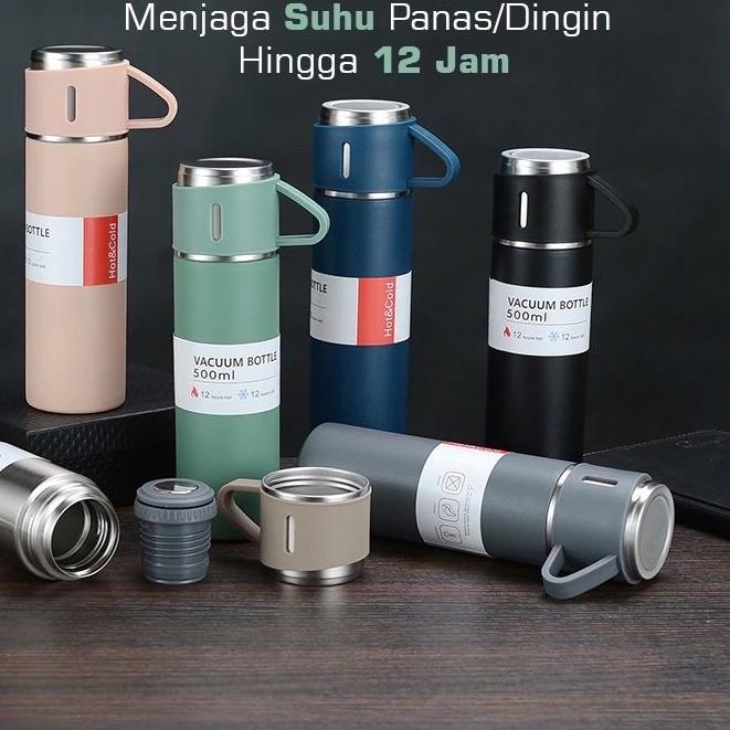 ☝ JCO TERMOS VACUM CUP FLASK GIFT BOX HAMPERS 500ml//TUMBLER BOTOL MINUM SET SULTAN ✸