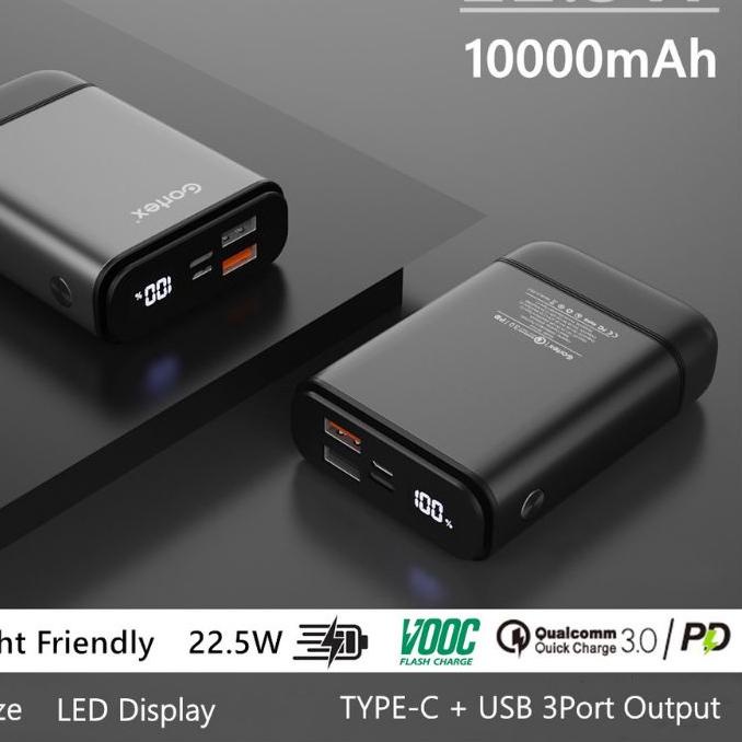 ☛ Power Bank Cortex mAh 18W Super Fast Charging Powerbank QC3.0+PD3.0/Type-c + 2USB 3 output ❈