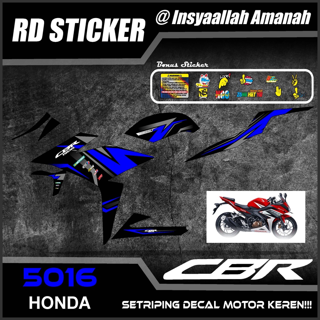 5016 Striping CBR150R Facelift / Stiker CBR 150R / Striping Variasi CBR 150R STRIPING VARIASI NEW CB