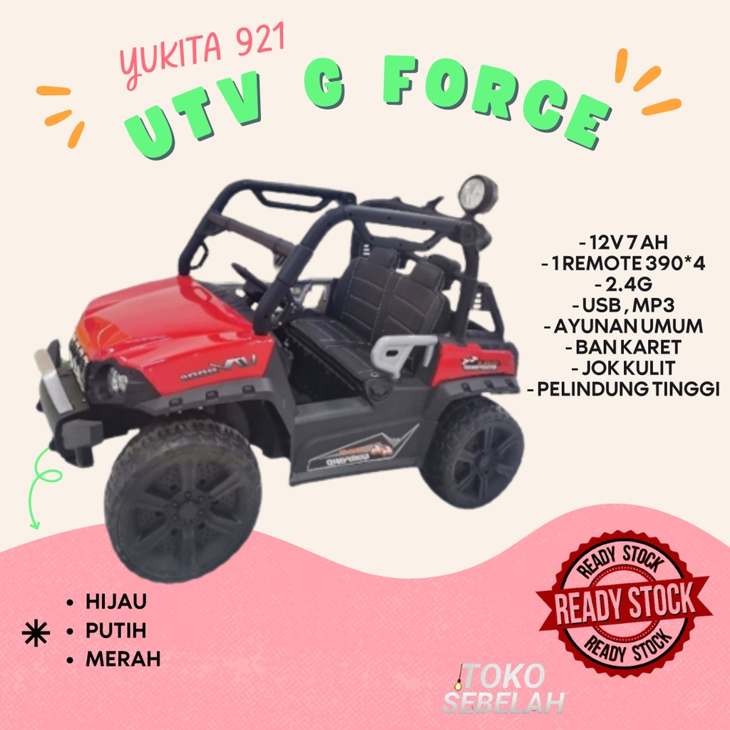 MAINAN ANAK AKI YUKITA 921 UTV G FORCE - Merah