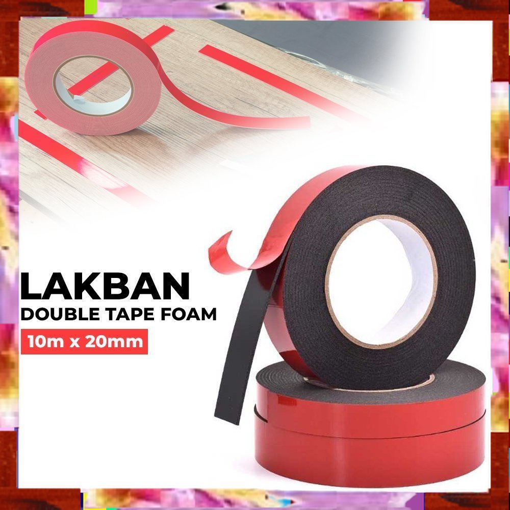 

Termurah Cuci Gudang Lakban Double Tape Foam 10m x 2mm 20 mm - Ech01 - RedTermurah Cuci Gudang