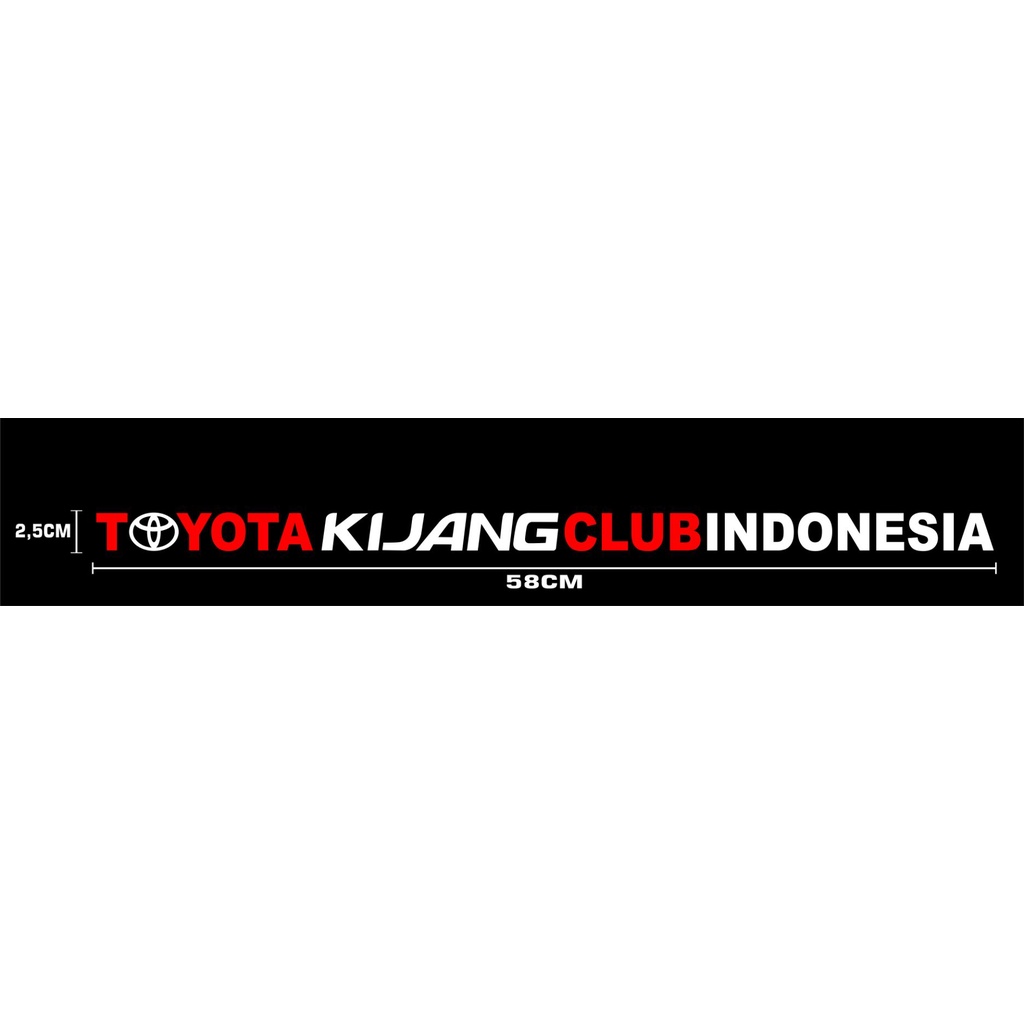 CUTTING STICKER NYALA TKCI TOYOTA KIJANG CLUB INDONESIA