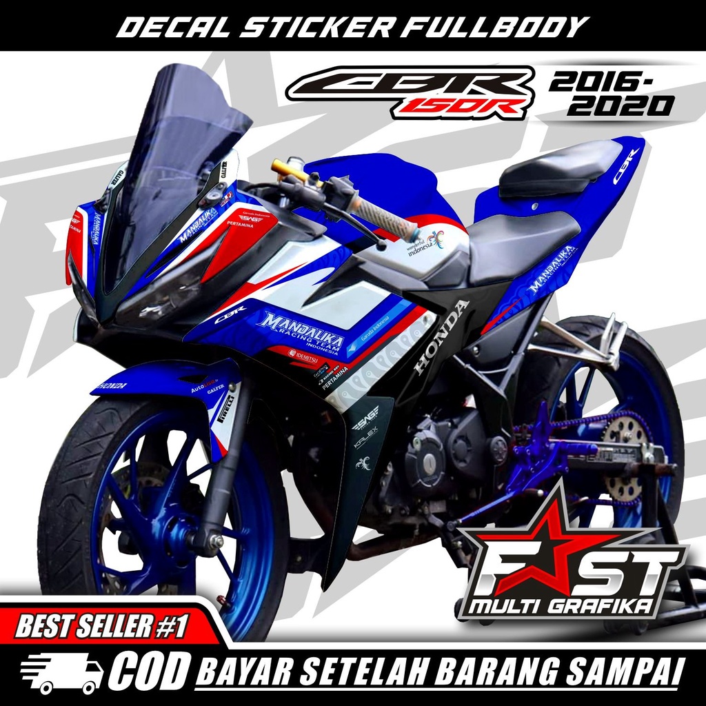 BISA COD decal stiker CBR150R fullbody motif MANDALIKA decal stiker cbr 150R FACELFT