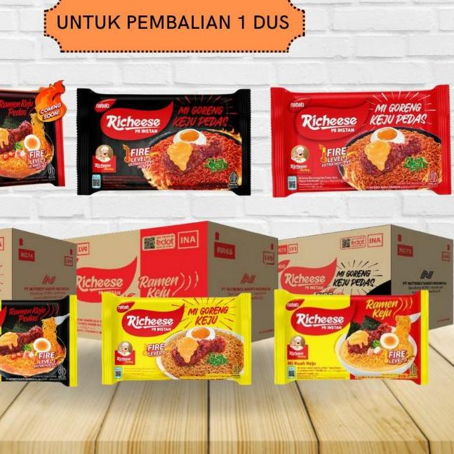 

➼ Richeese Mie Goreng Keju Ramen Kuah All Varian level 0-5 - KARTON DUS ♜