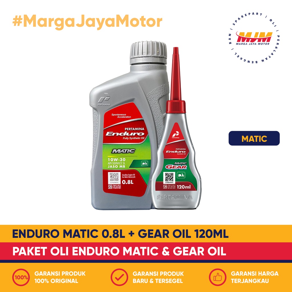 Paket Oli Enduro Matic 0.8L + Enduro Gear Oil 120ml