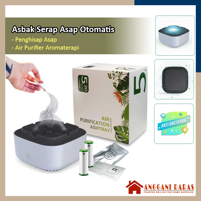 Asbak Rokok Penghisap Asap Pembersih Udara Ruangan Air Purification Ashtray