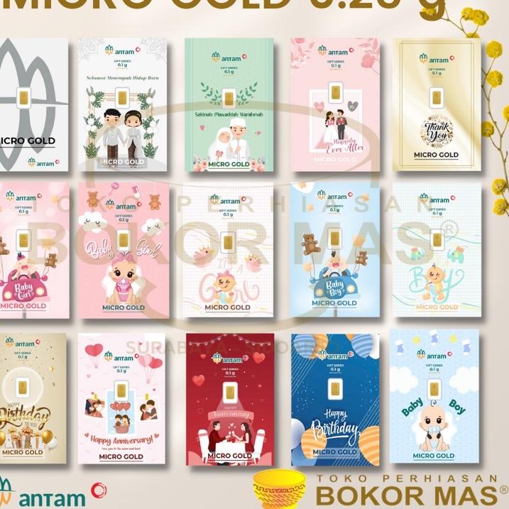 Limited☑️LOGAM MULIA MINI / MICRO GOLD EMAS 24K HARTADINATA X ANTAM 0.25 GRAM