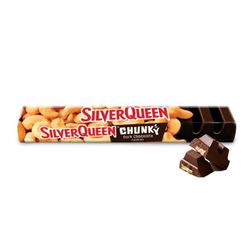COKELAT SILVERQUEEN CHUNKY BAR DARK CHOCOLATE 95GR