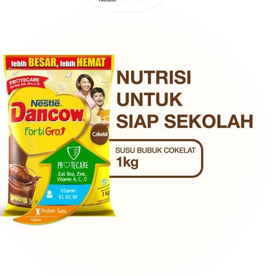 

Terbaik DANCOW Fortigro Susu Bubuk Susu Anak Coklat Pouch 1kg 