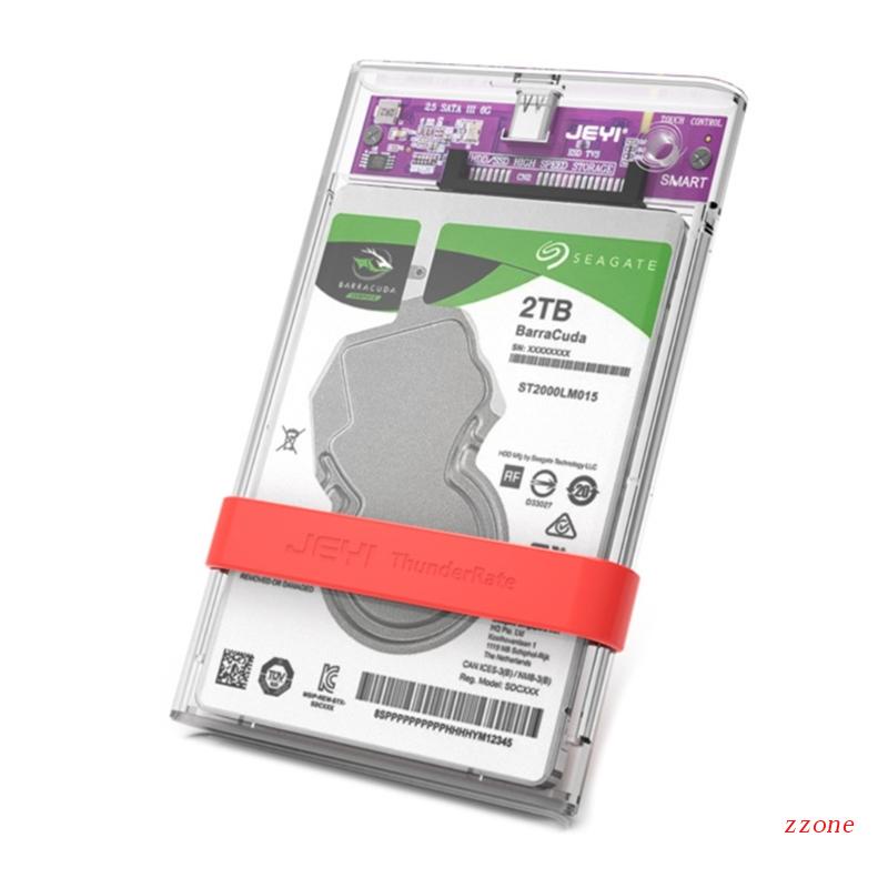 Zzz Transparan 2.5in Ke TypeC HDD Hard Disk Box Case HDD Kandang External