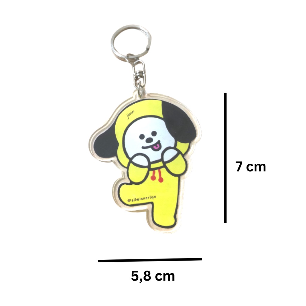 GANTUNGAN KUNCI BTS ARMY KEYCHAIN AKRILIK BT21 BERKUALITAS Gantungan Tas Karakter Bangtan Boys Jin Suga J-Hope RM Jimin V jungkook