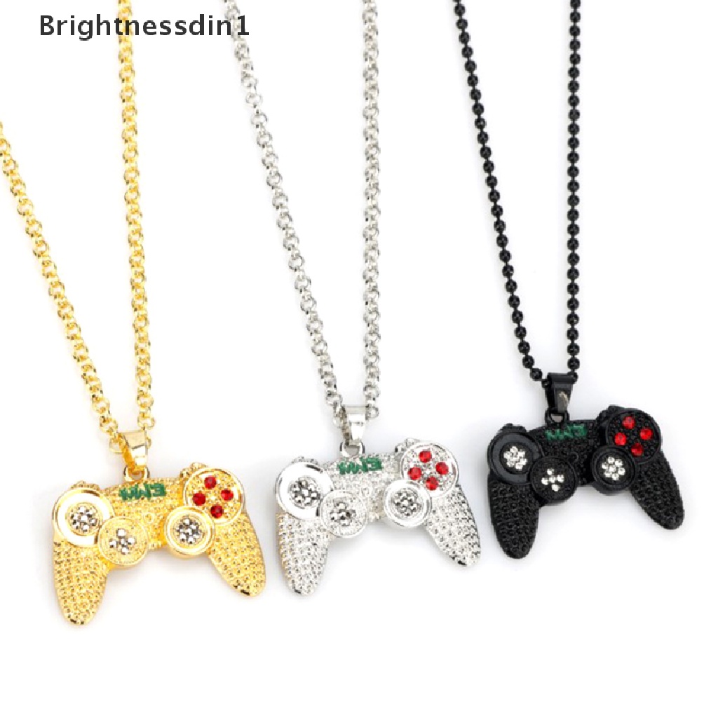 [Brightnessdin1] Gamepad Dengan Berlian Imitasi Kalung Untuk Wanita Pria Game Controller Liontin Choker Ch Jewellery Necklaces for Teen Girls Boutique