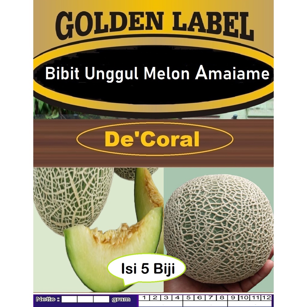 Bibit Unggul Melon Amaiame | Biji Benih Melon Amaiame| Bibit Melon