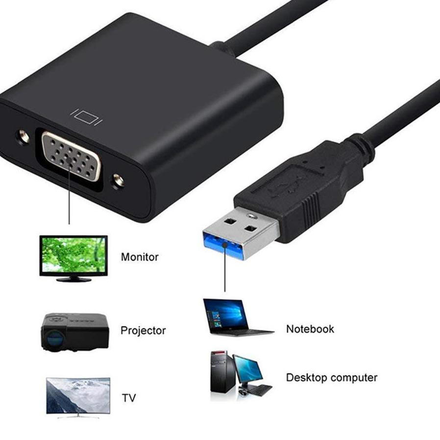 ❀ CONVERTER USB 3.0 TO VGA (USB TO VGA) ✰