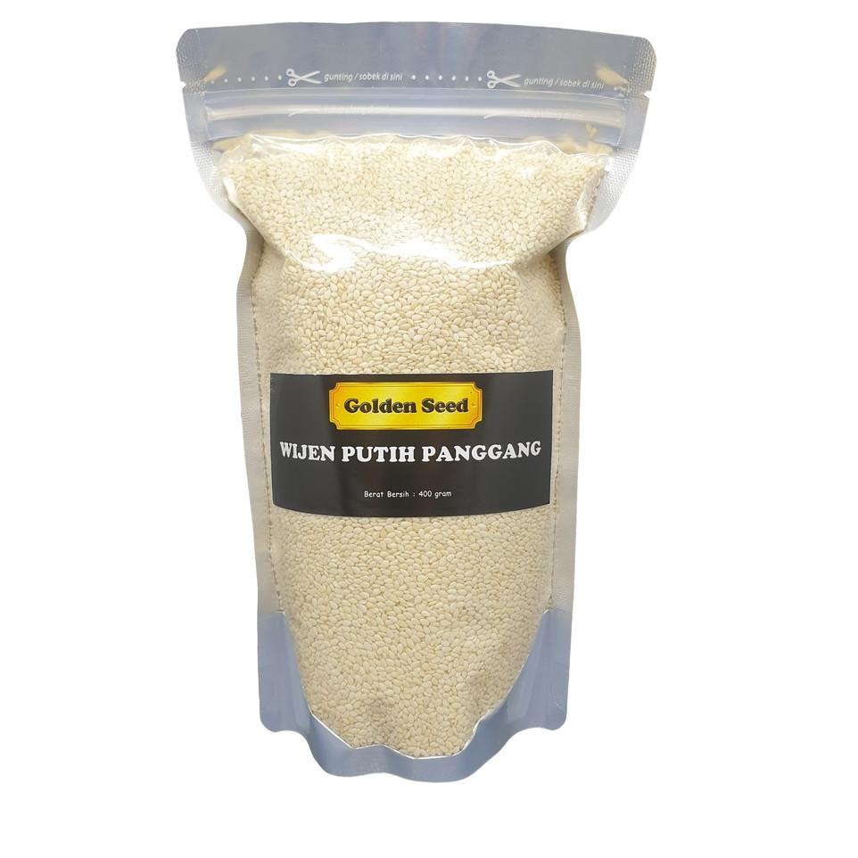 

❇ WIJEN PUTIH PANGGANG 400 GR PREMIUM - WHITE SESAME SEED ROASTED SANGRAI 400 GRAM ♧