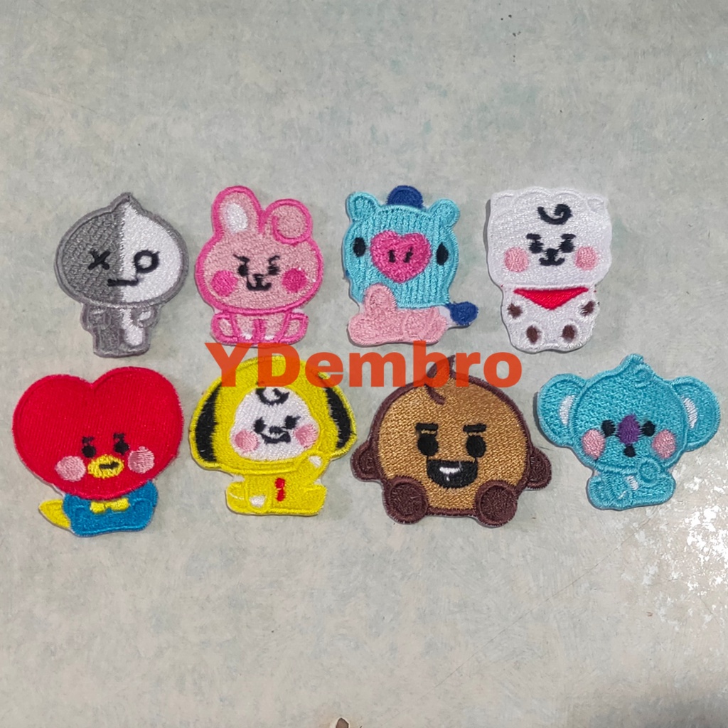 Patch Bordir Korea 1Set Ukuran 4cm