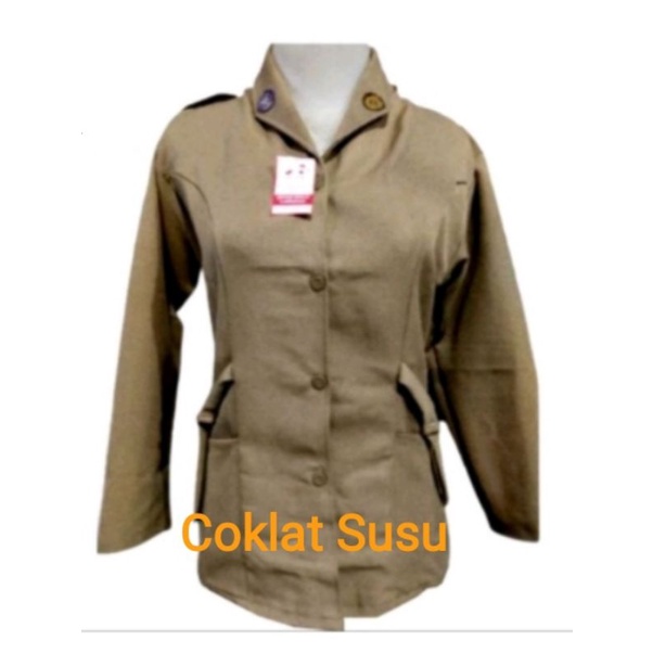 Baju Pramuka Putri SMP & SMA Size Kecil Sampai Jumbo Lengan Panjang Seragam Pramuka Putri