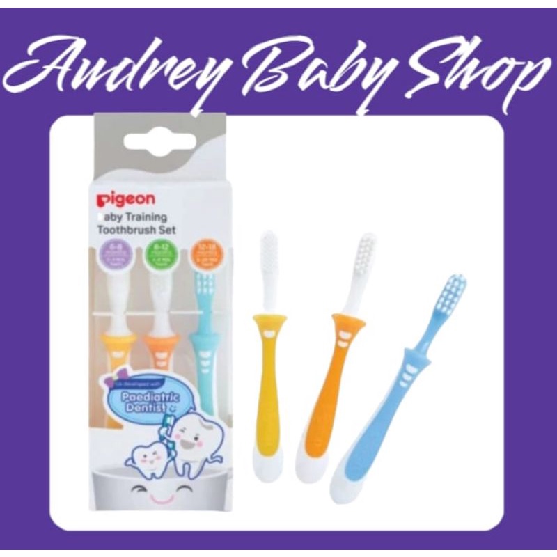 Pigeon Sikat Gigi Bayi Pigeon Baby Training Toothbrush Set 123 / PROMO TERMURAH