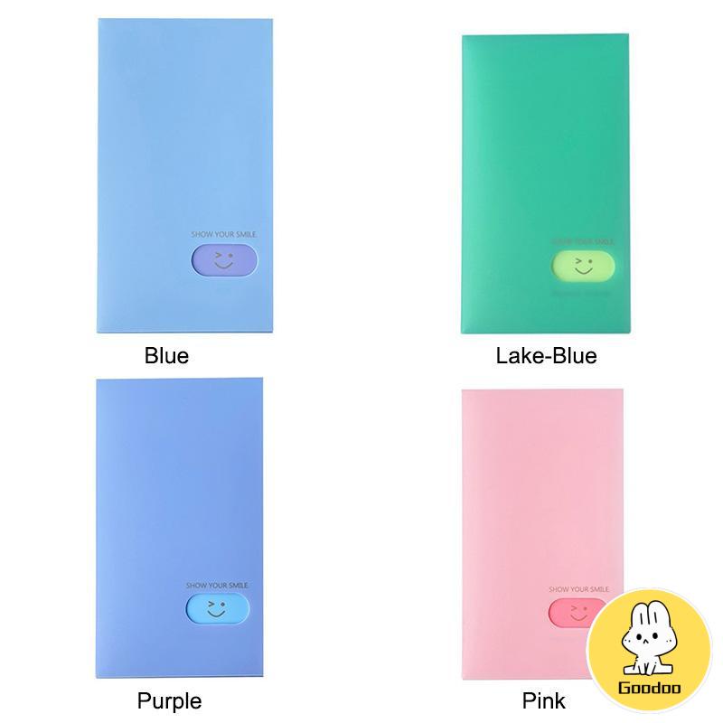 120 Posisi Kartu Buku Kartu Nama Wajah Tersenyum Buku Kartu Nama PP Tas Kartu Kapasitas Besar -Doo