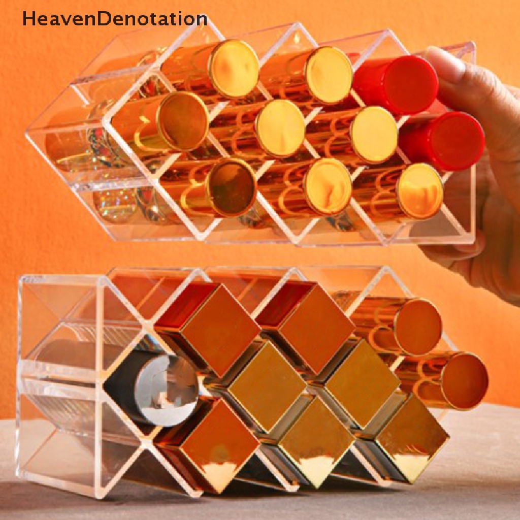 [HeavenDenotation] 10 /16 /28 Grids Kosmetik Bibir Kotak Perhiasan Case Lip Storage Box Case HDV