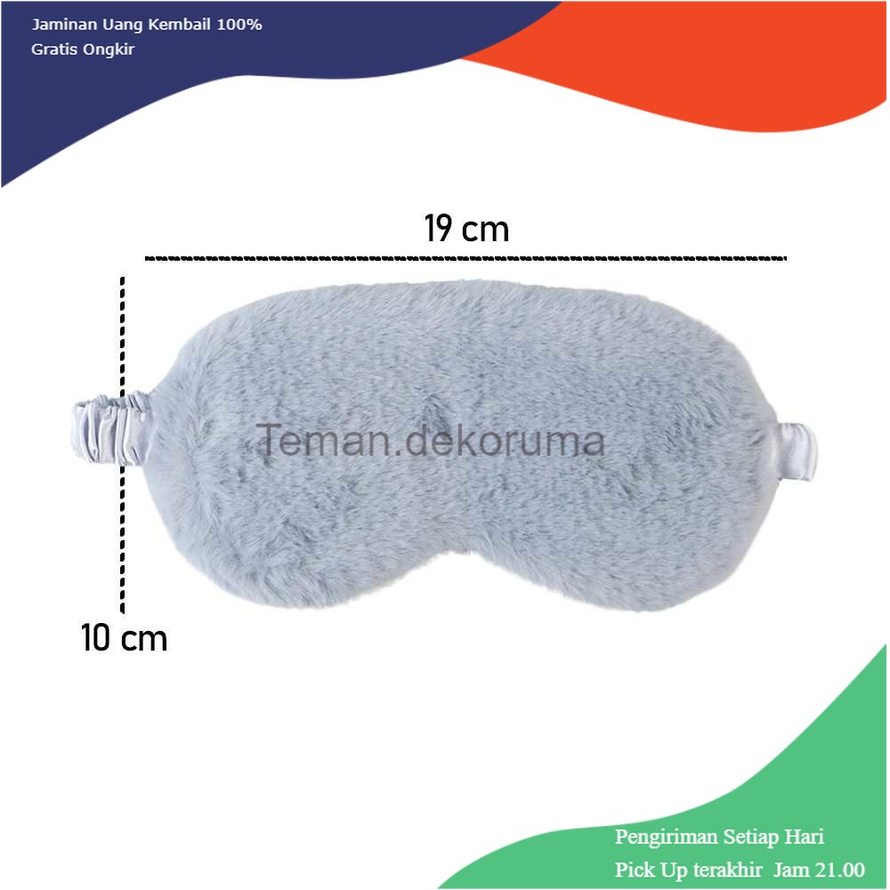 TD - TRV Yeye Sleeping Mask Blindfold Eye Patch Penutup Mata Masker Tidur Bulu - 021