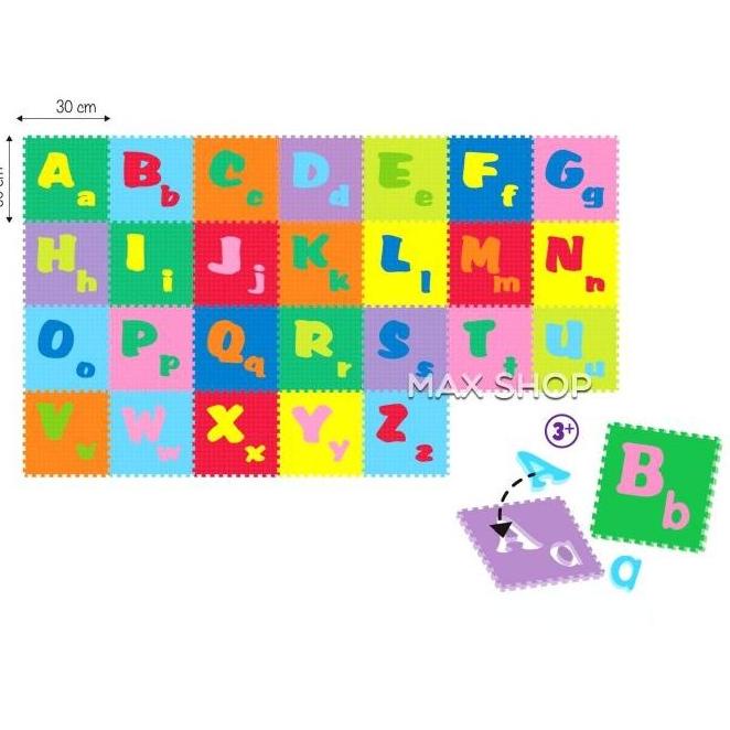 MAINAN ANAK KARPET MATRAS TIKAR PUZZLE EVAMATS UNIMATS ABJAD ABC POLOS T4694UYT